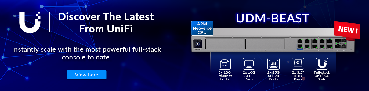 Discover the latest from UniFi — UDM-BEAST full-stack console